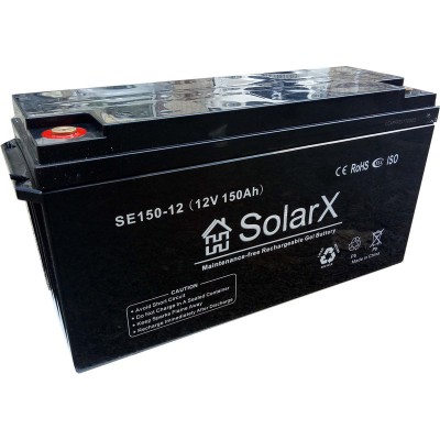 Гелевый аккумулятор SolarX SE150-12 (12V 150Ah)
