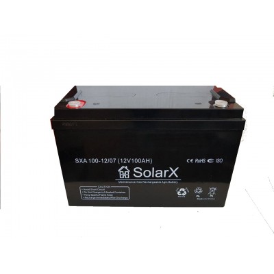 Аккумуляторна батарея SolarX SXA 100-12 (технологія AGM)