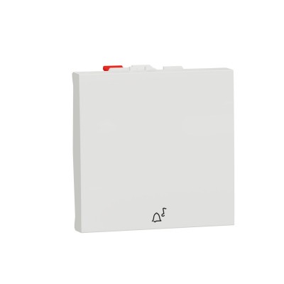 Выключатель одноклавишный кнопочный 10А Unica New белый (NU320618C)