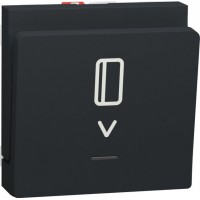 ⚡Выключатель карточный с подсветкой 10А 2 модуля Unica New антрацит (NU328354) ⚡Выключатель карточный с подсветкой 10А 2 модуля Unica New антрацит (NU328354)