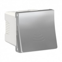 ⚡Зуммер 2 модуля Unica New алюминий (NU378530)